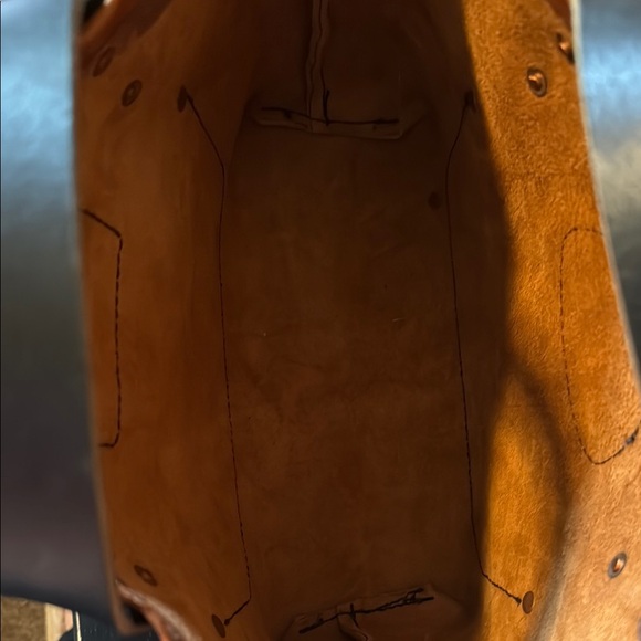 One of a kind Brown Leather tote bag - Picture 4 of 6